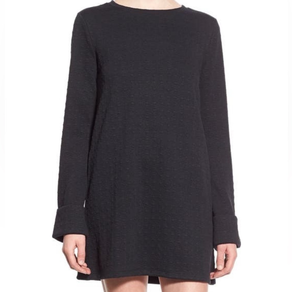 5/$20 Leith Big Cuff Geo Textured Shift Dress
